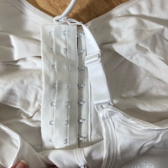 Comfort Choice Bra 38DD White Cotton Blend Front Fastened Adjust Straps - Picture 9 of 10